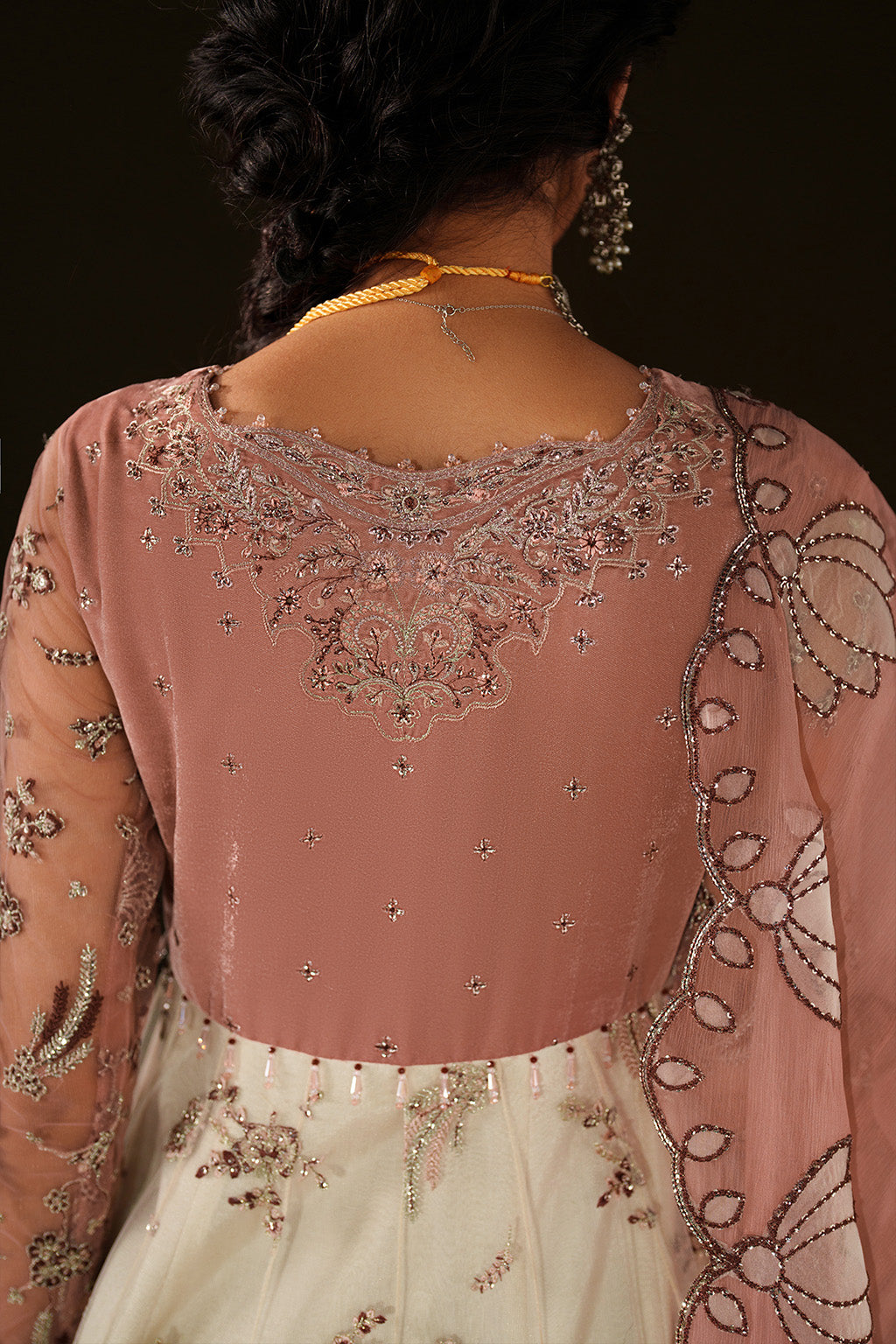 Iznik | Velvet 25 | IV-78 Embroidered Velvet - Formal Dress - available at Maria Faisal in UK and USA.