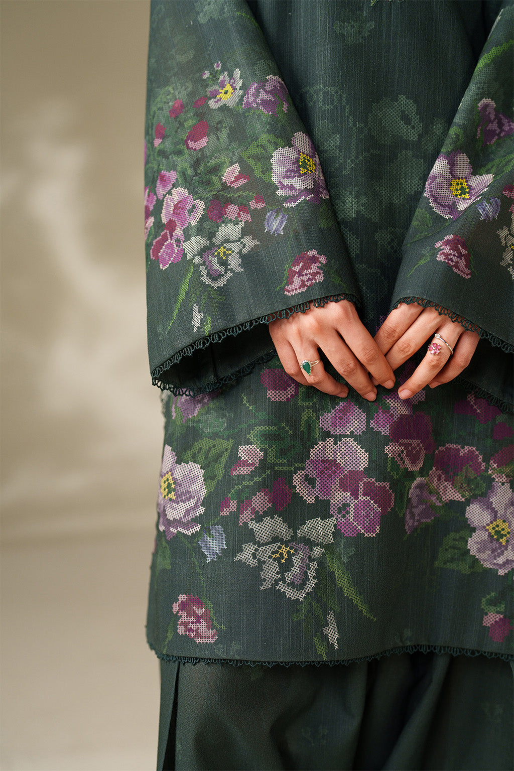 Iznik | Winter Chapter 25 | UE-567 Printed Khaddar - Casual Dress - available at Maria Faisal in UK and USA.