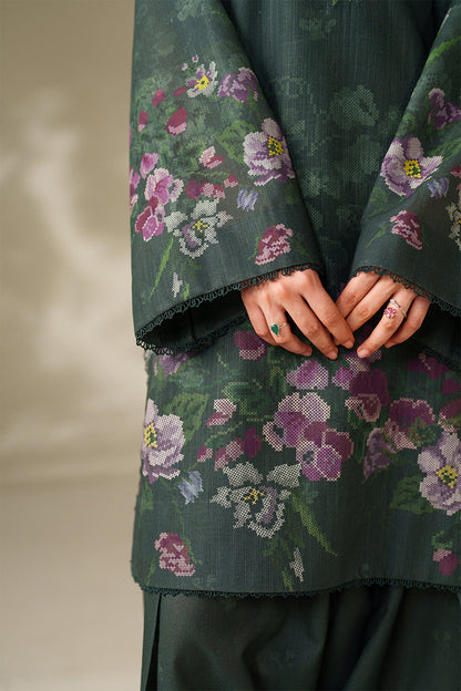 Iznik | Winter Chapter 25 | UE-567 Printed Khaddar - Casual Dress - available at Maria Faisal in UK and USA.