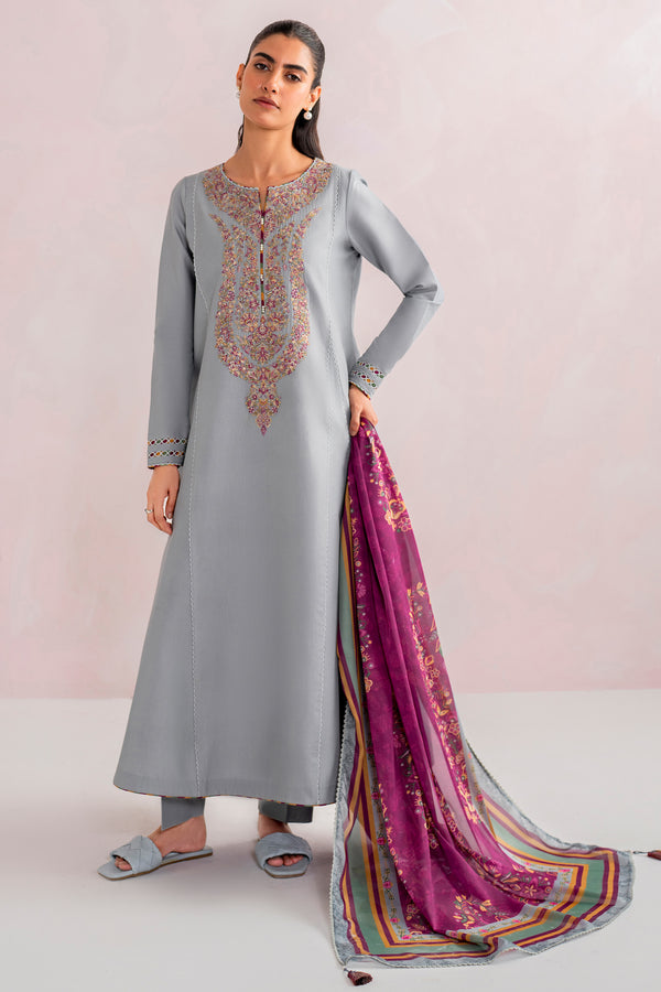 Jazmin | Embroidered Lawn | USE - 9090 - Ladies Clothes - Maria Faisal