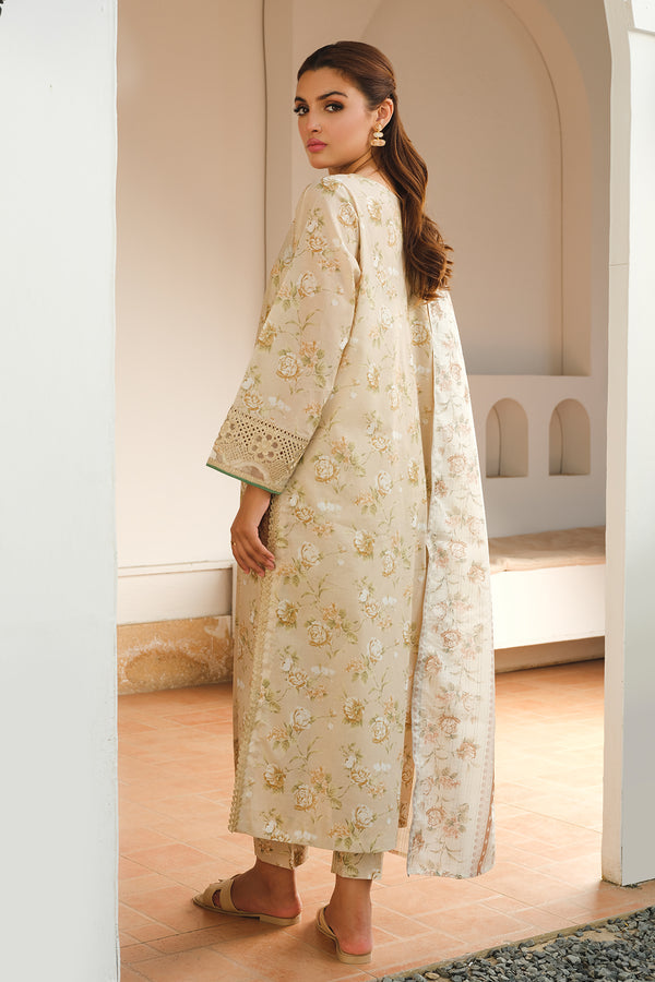 Baroque | Luxury Pret 24 | LAWN UF-655 - Designer Dress with Intricate embroidery and embellishments. Shop elegent wedding dress at Maria Faisal.