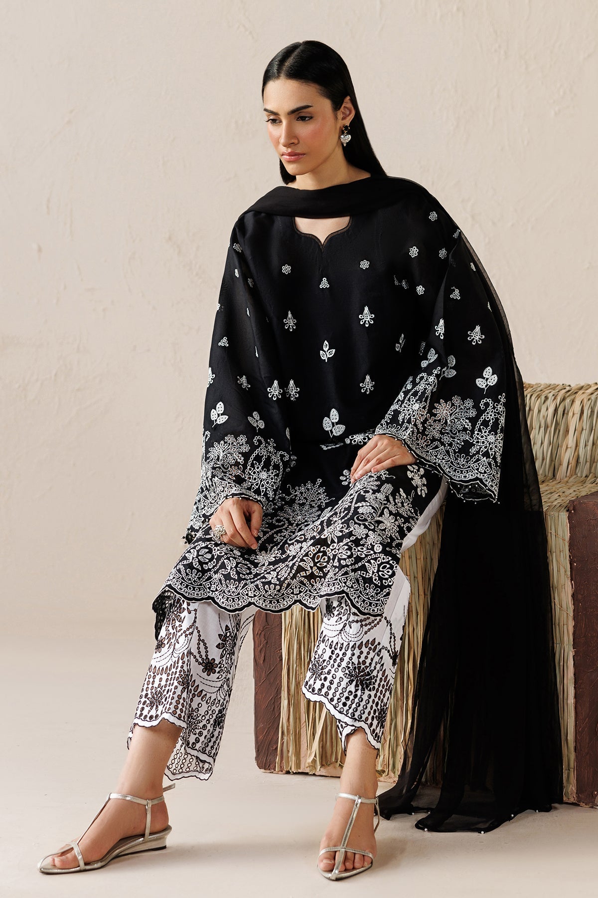 Baroque | Luxury Summer Pret | UF-4522 - Luxury Dress - available at Maria Faisal in UK and USA.