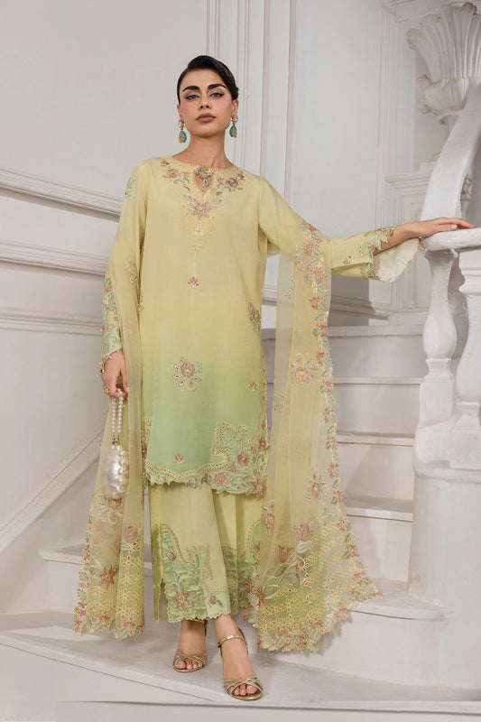 Rangrasiya | Lumeire Silk |Lucia - Luxury Dress - available at Maria Faisal in UK and USA.