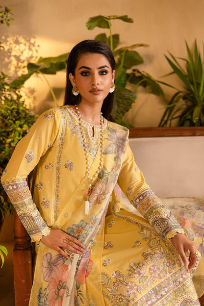 Batik | Nyra Embroidered Summer Solids | Maize by Maria Faisal - Registered Vendor of : Batik - type : Ladies Clothes - 100% original wedding dresses