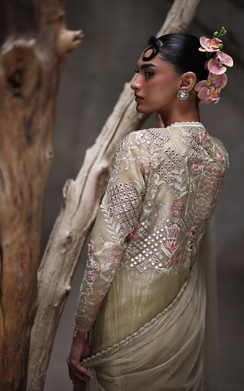 Threads and Motifs | Formal Dresses 25 | Organza Embroidered Jacket