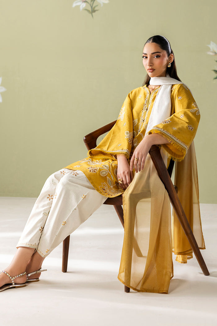 Baroque | Luxury Pret Summer | UF-4419 - Luxury Dress - available at Maria Faisal in UK and USA.