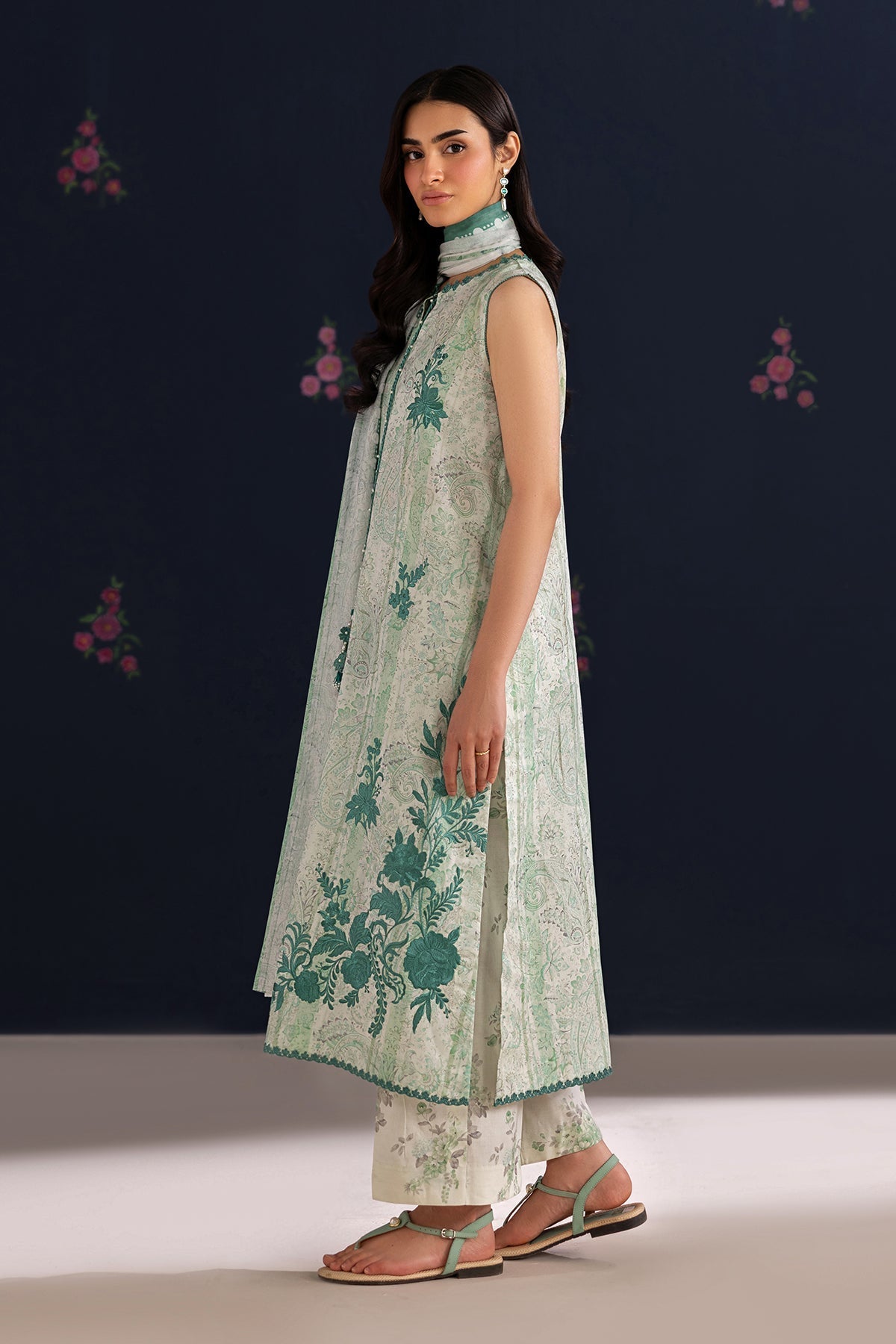 Baroque | Luxury Summer Pret | UF-4456 - Luxury Dress - available at Maria Faisal in UK and USA.
