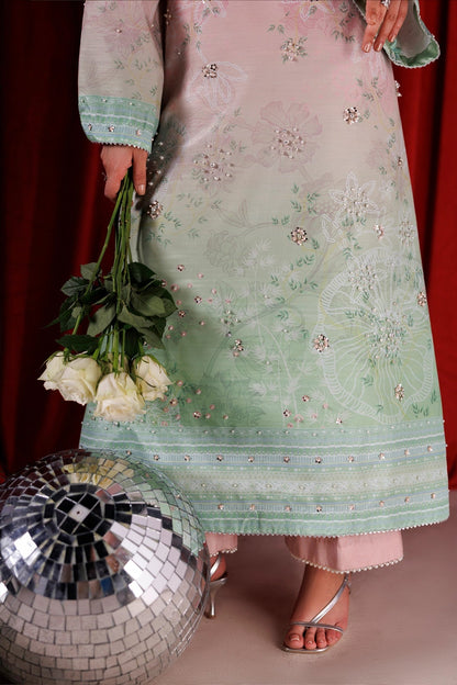 Rangrasiya | Luxe Silk 26 | Zelie - Luxury Dress - available at Maria Faisal in UK and USA.