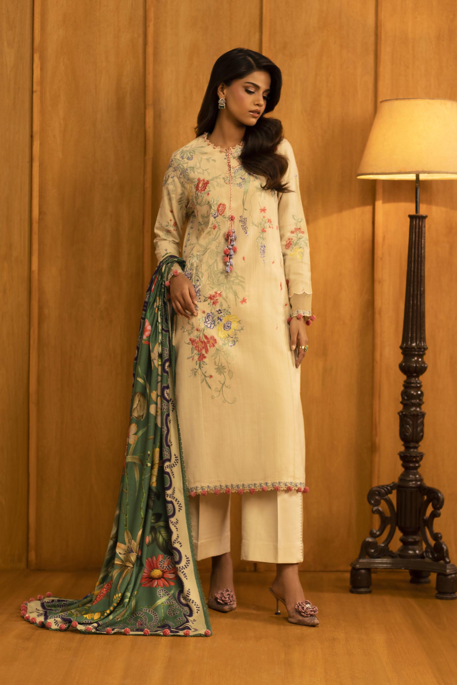 Sana Safinaz | Muzlin Winter 25 | M253-009A - Casual Dress - available at Maria Faisal in UK and USA.