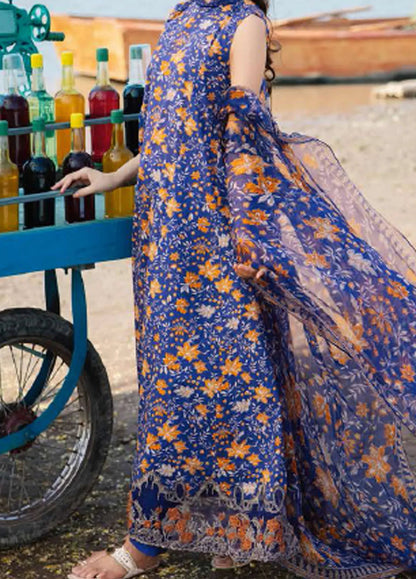 Maria B | Eid Lawn | MB-09B - Casual Dress - available at Maria Faisal in UK and USA.