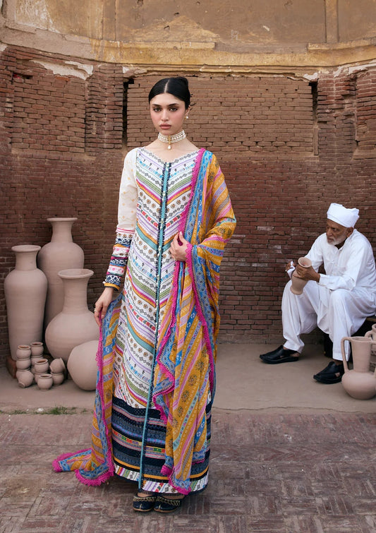 Kahf Premium | Prints Collection 26 | KPS-2A YASMEEN - Luxury Dress - available at Maria Faisal in UK and USA.