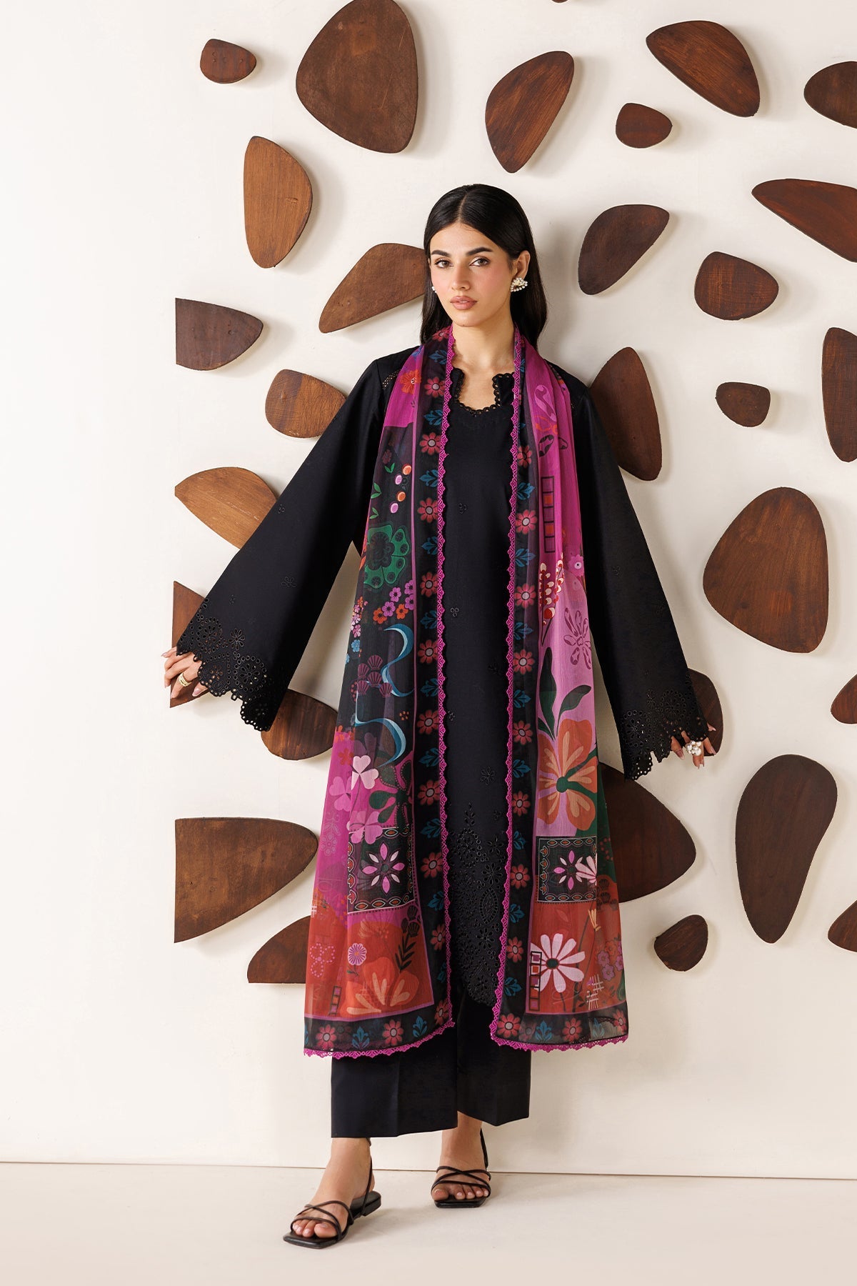 Farasha | Summer Melody 26 | DARK DESIRE - Casual Dress - available at Maria Faisal in UK and USA.