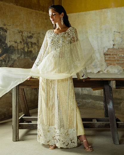 Mushq | Fleur Luxury Formals | Marguerite - Formal Dress - available at Maria Faisal in UK and USA.
