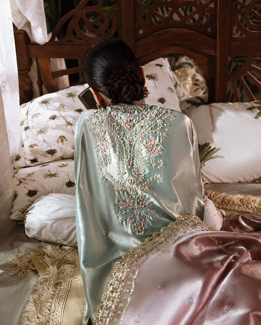 Mushq | Sunehri Lama Silk | Amaya - Formal Dress - available at Maria Faisal in UK and USA.