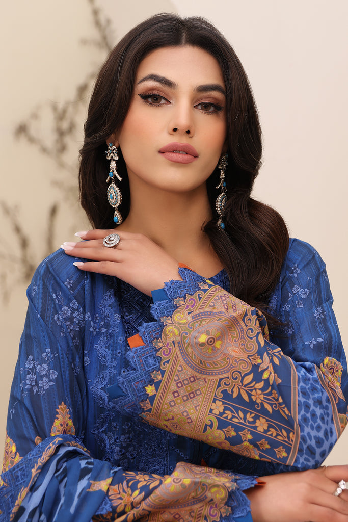 Charizma | Naranji Embroidered Lawn 24 | CN4-005 - Maria Faisal
