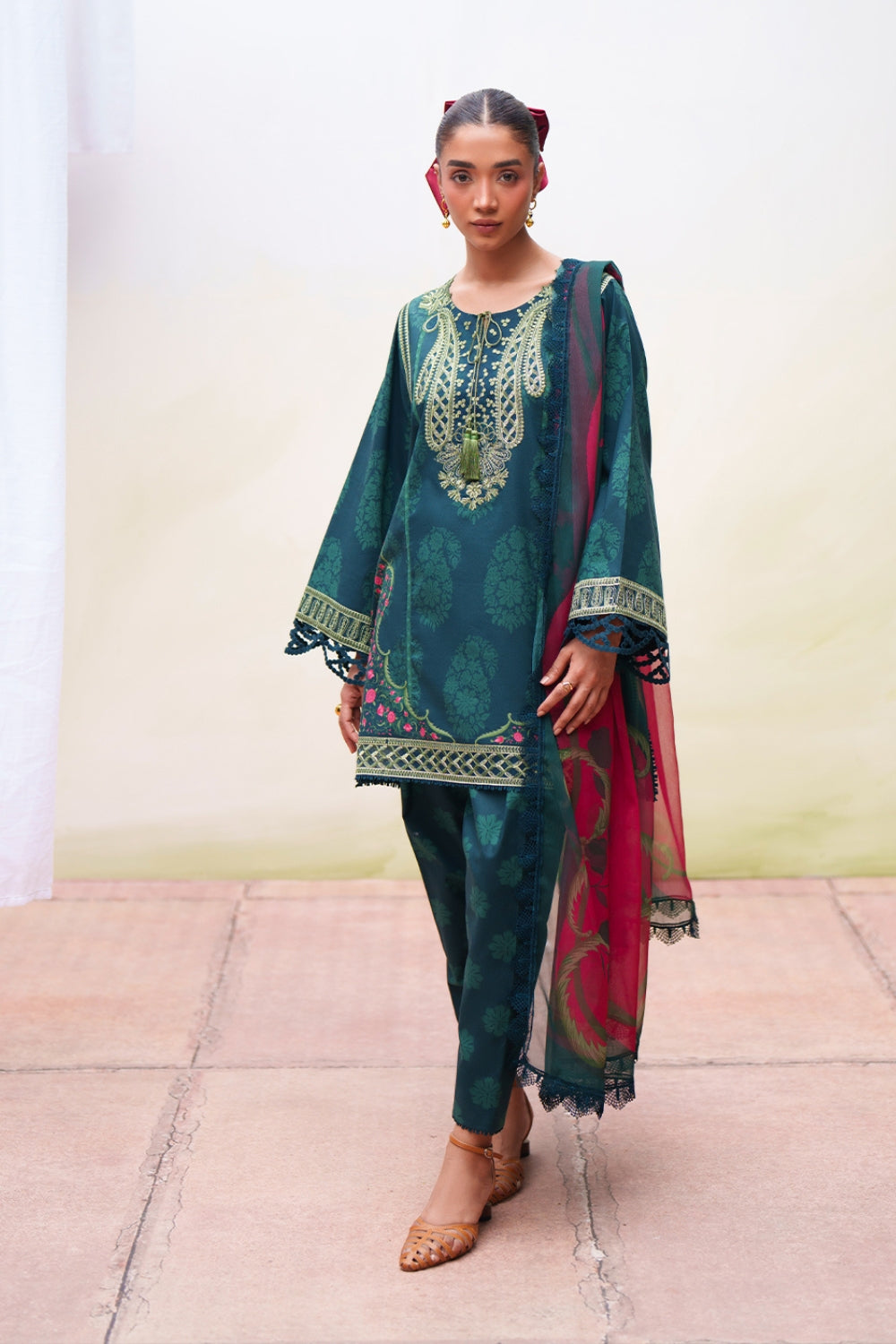 Saira Rizwan | Laanem SS 26 | NAYRA-B-SRL26-01 - Luxury Dress - available at Maria Faisal in UK and USA.