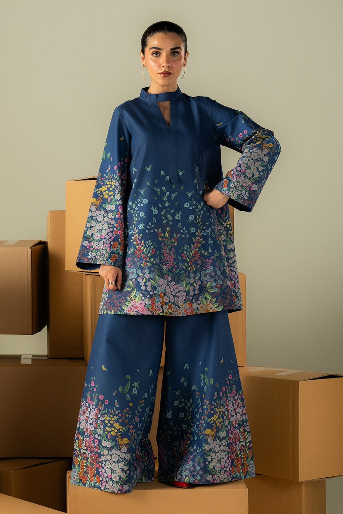 Afrozeh | Coords 25 | Muted - Ladies Clothes - Maria Faisal