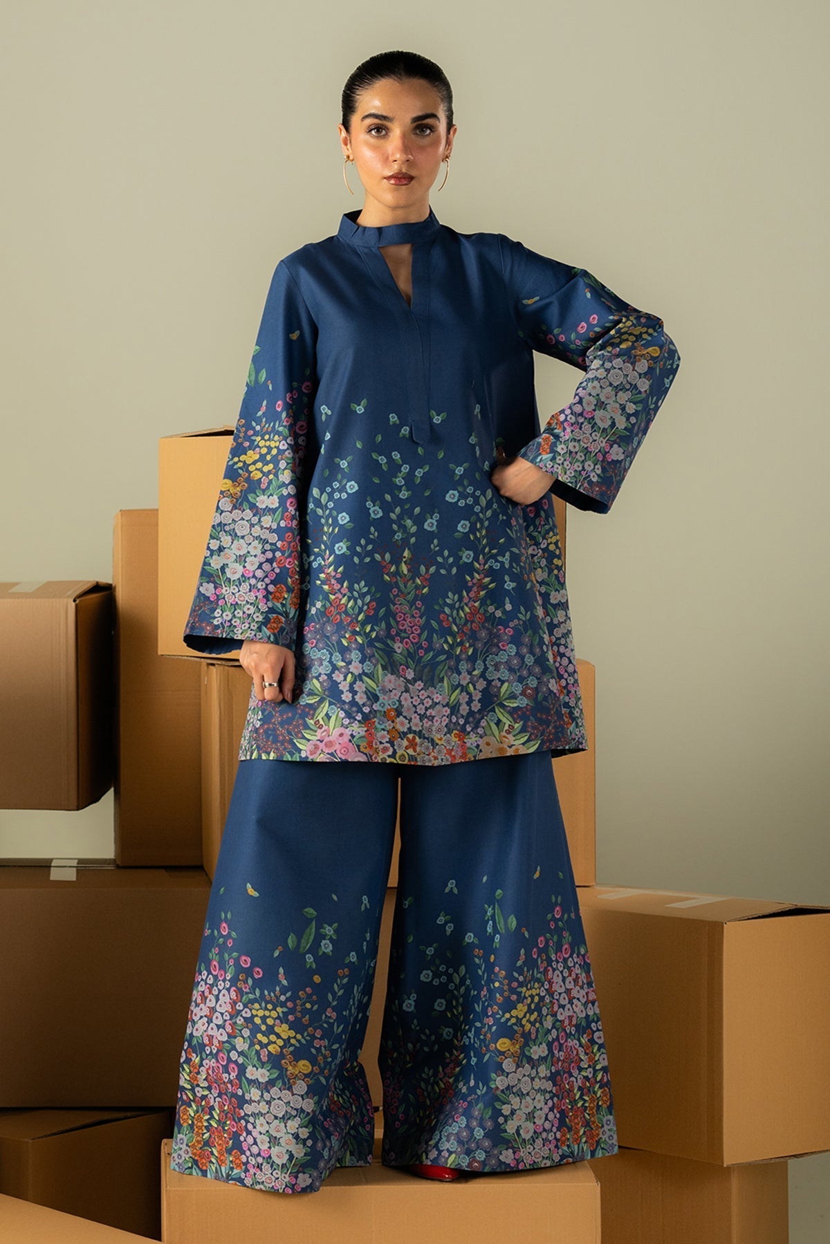 Afrozeh | Coords 25 | Muted - Ladies Clothes - Maria Faisal