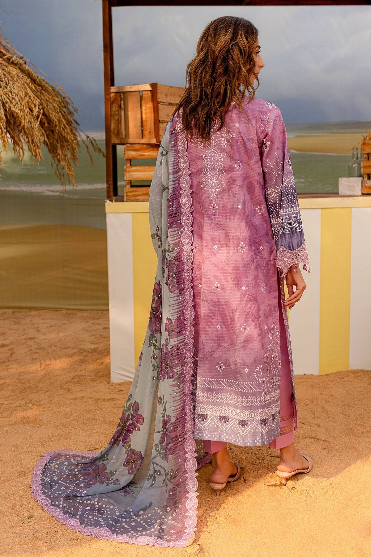 Nureh | Gardenia Lawn 25 | NSG-180 by Maria Faisal - Registered Vendor of : Nureh - type : Ladies Clothes - 100% original wedding dresses