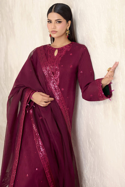 Farasha | Formals 26 | Fuchsia Glow - Formal Dress - available at Maria Faisal in UK and USA.