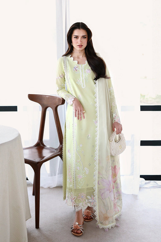 Azure | Luxury Lawn 26 | Garden Muse - Dress - available at Maria Faisal in UK and USA.