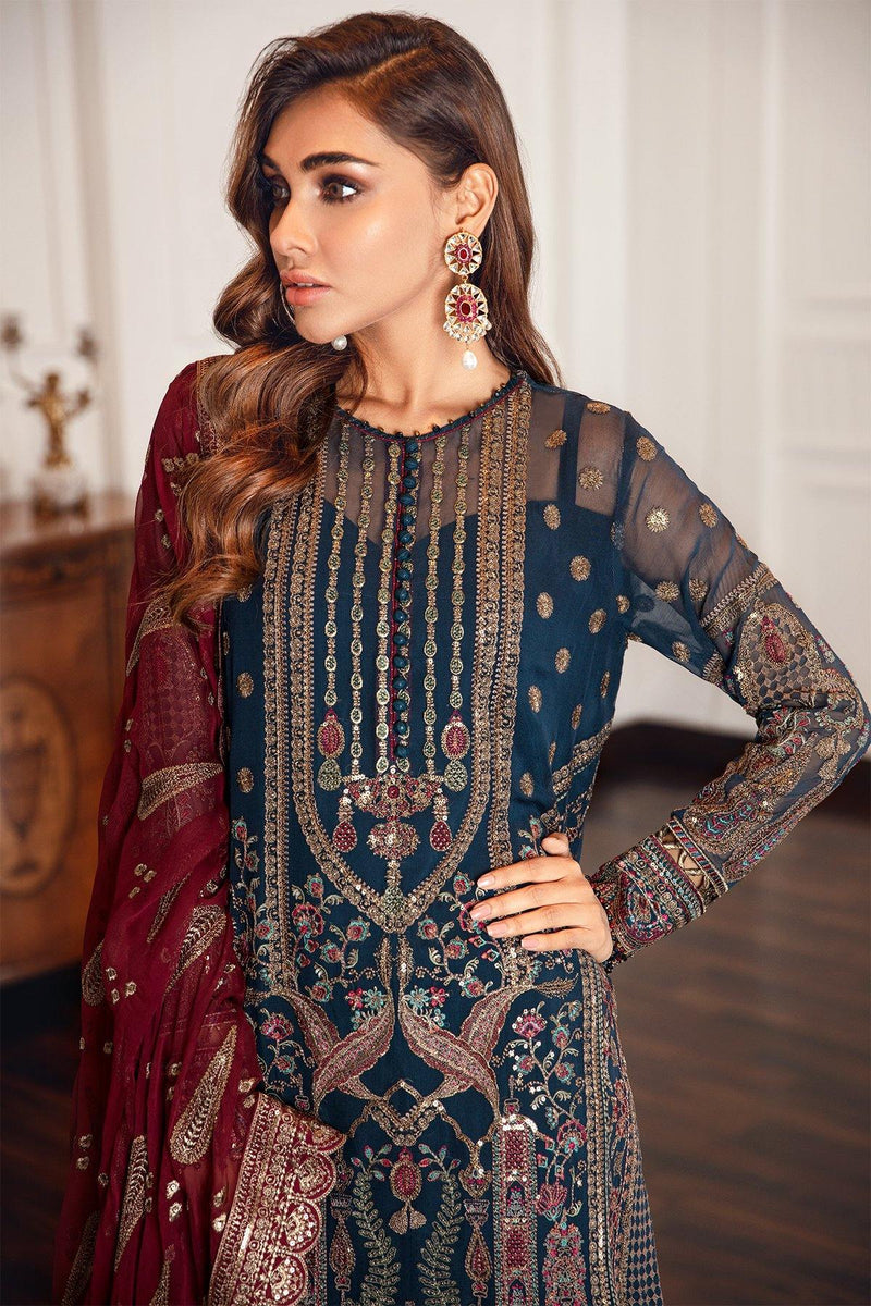 Jazmin | Formals Collection | CHIFFON UC-3049 - Ladies Clothes - Maria Faisal