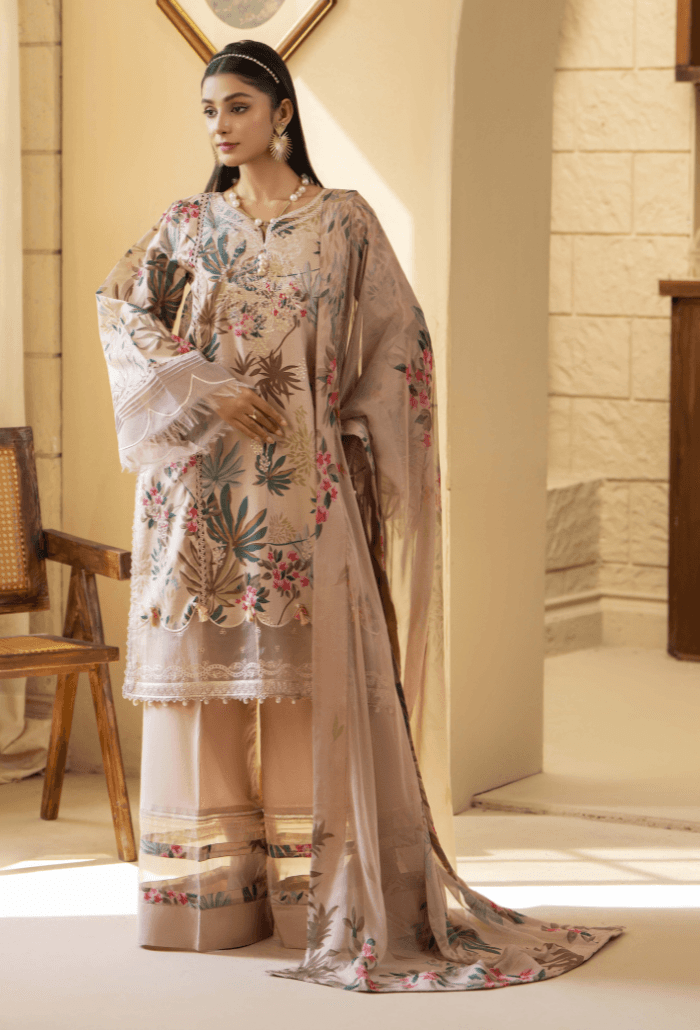 Humdum | Senora Lawn 25 | Senora - D07 by Maria Faisal - Registered Vendor of : Humdum - type : Ladies Clothes - 100% original wedding dresses