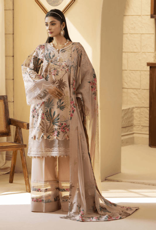 Humdum | Senora Lawn 25 | Senora - D07 by Maria Faisal - Registered Vendor of : Humdum - type : Ladies Clothes - 100% original wedding dresses