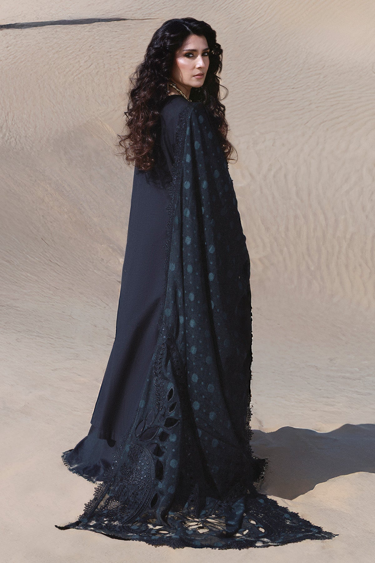 Nureh | Aman Luxe | Zahara NE-233 - Luxury Dress - available at Maria Faisal in UK and USA.