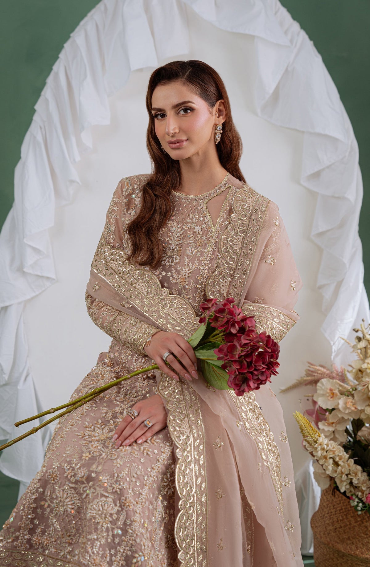 Eleshia | Zarin Wedding Formals 26 | Naqsh - Wedding Dress - available at Maria Faisal in UK and USA.