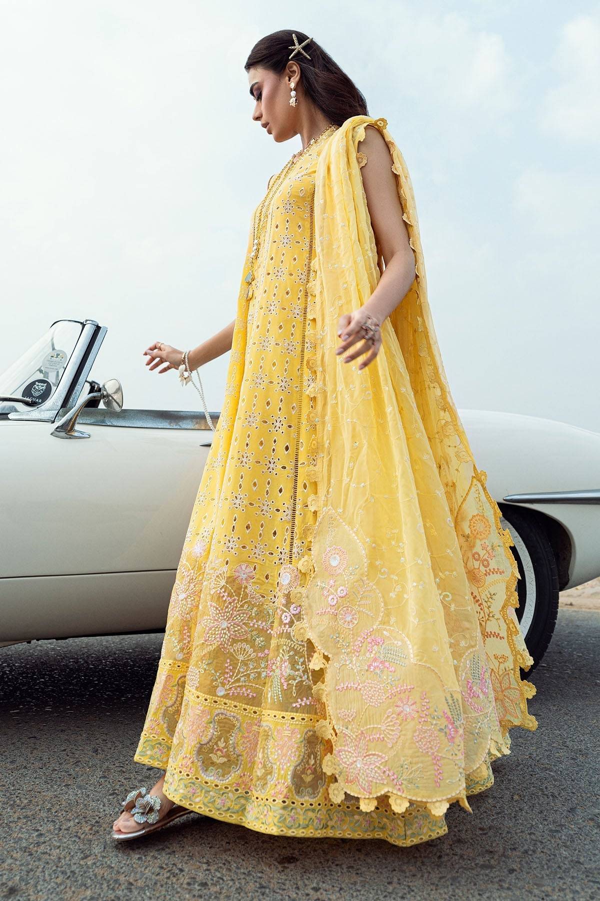 Nureh | Khuwab Luxury Lawn | NE-144 by Maria Faisal - Registered Vendor of : Nureh - type : - 100% original wedding dresses