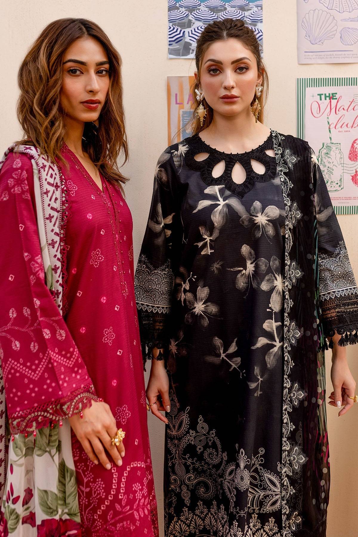 Nureh | Gardenia Lawn 25 |NSG-185 by Maria Faisal - Registered Vendor of : Nureh - type : Ladies Clothes - 100% original wedding dresses