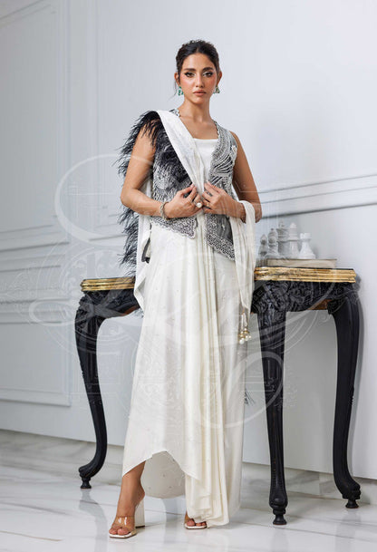 Layla Chatoor | Luxury Pret | Elsie - Luxury Dress - available at Maria Faisal in UK and USA.
