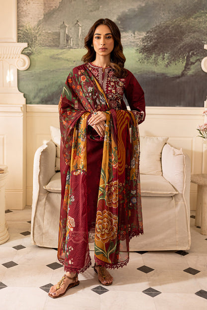 Farasha | Seraya Lawn 24 | AMY - Designer Dress with Intricate embroidery and embellishments. Shop elegent wedding dress at Maria Faisal.