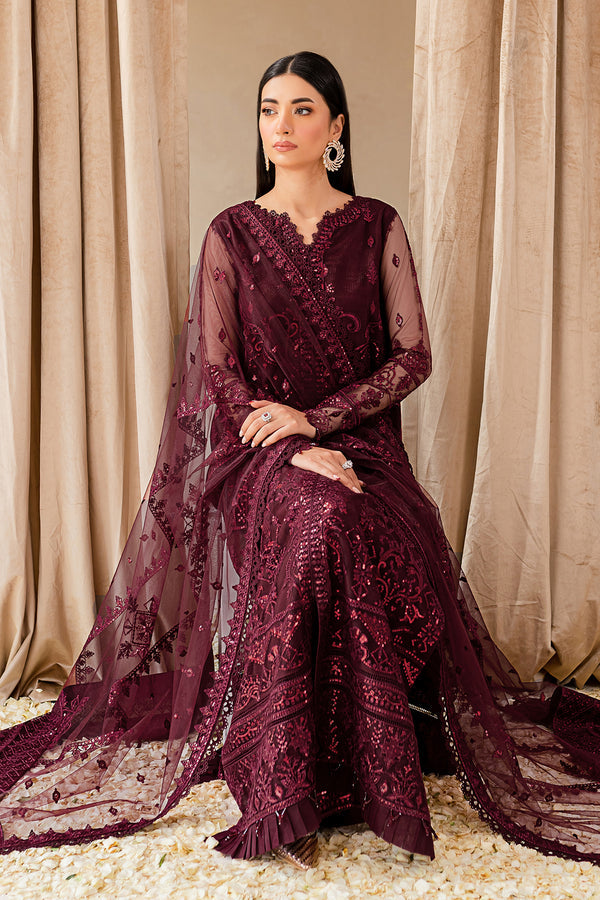 Farasha | Lumiere Formals | CYRA - Designer Dress with Intricate embroidery and embellishments. Shop elegent wedding dress at Maria Faisal.