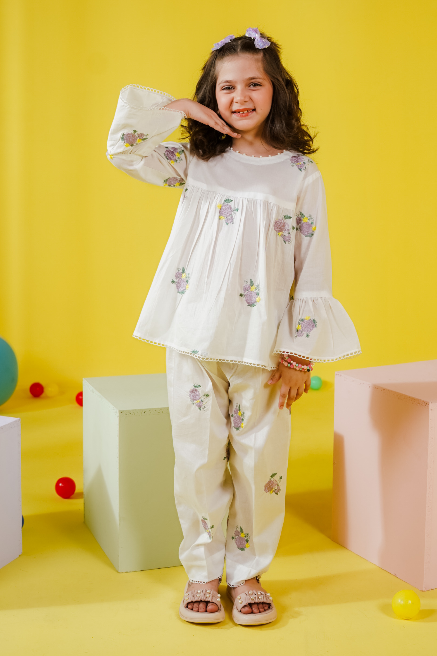 KKG-148 - by Maria Faisal - Registered Vendor of : Kastoor Kids - 100% Original Designer Dress.