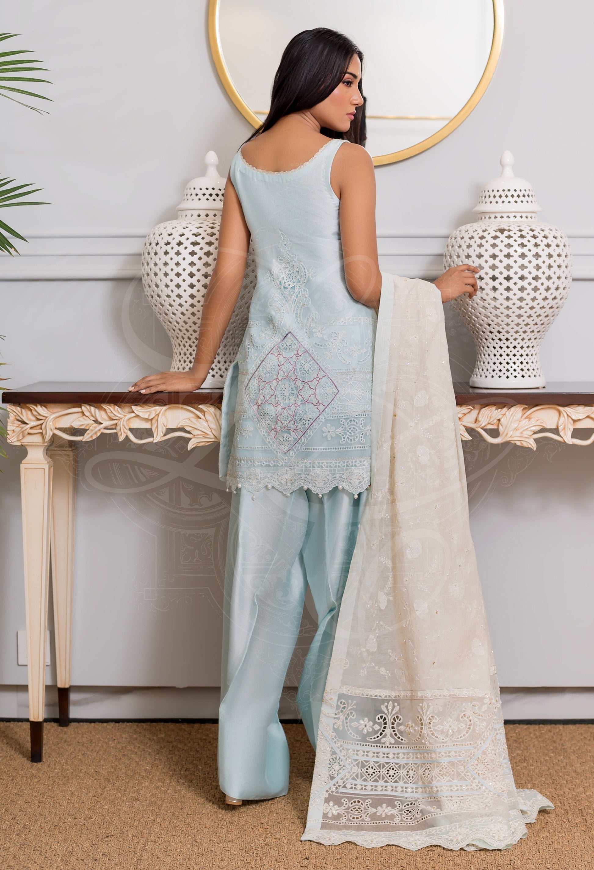 Layla Chatoor | Pret A Porter | LC-40 - Luxury Dress - available at Maria Faisal in UK and USA.