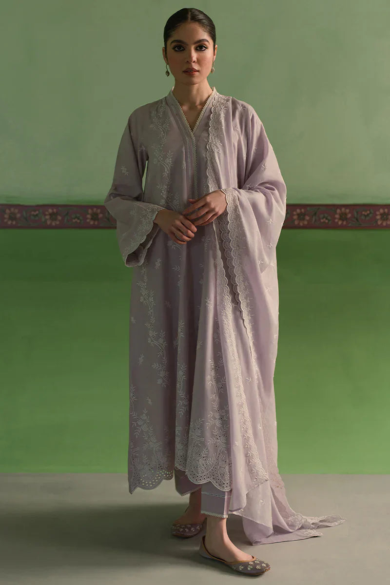 Cross Stitch | Chikankari Lawn | LILAC BLOOM - Ladies Clothes - Maria Faisal