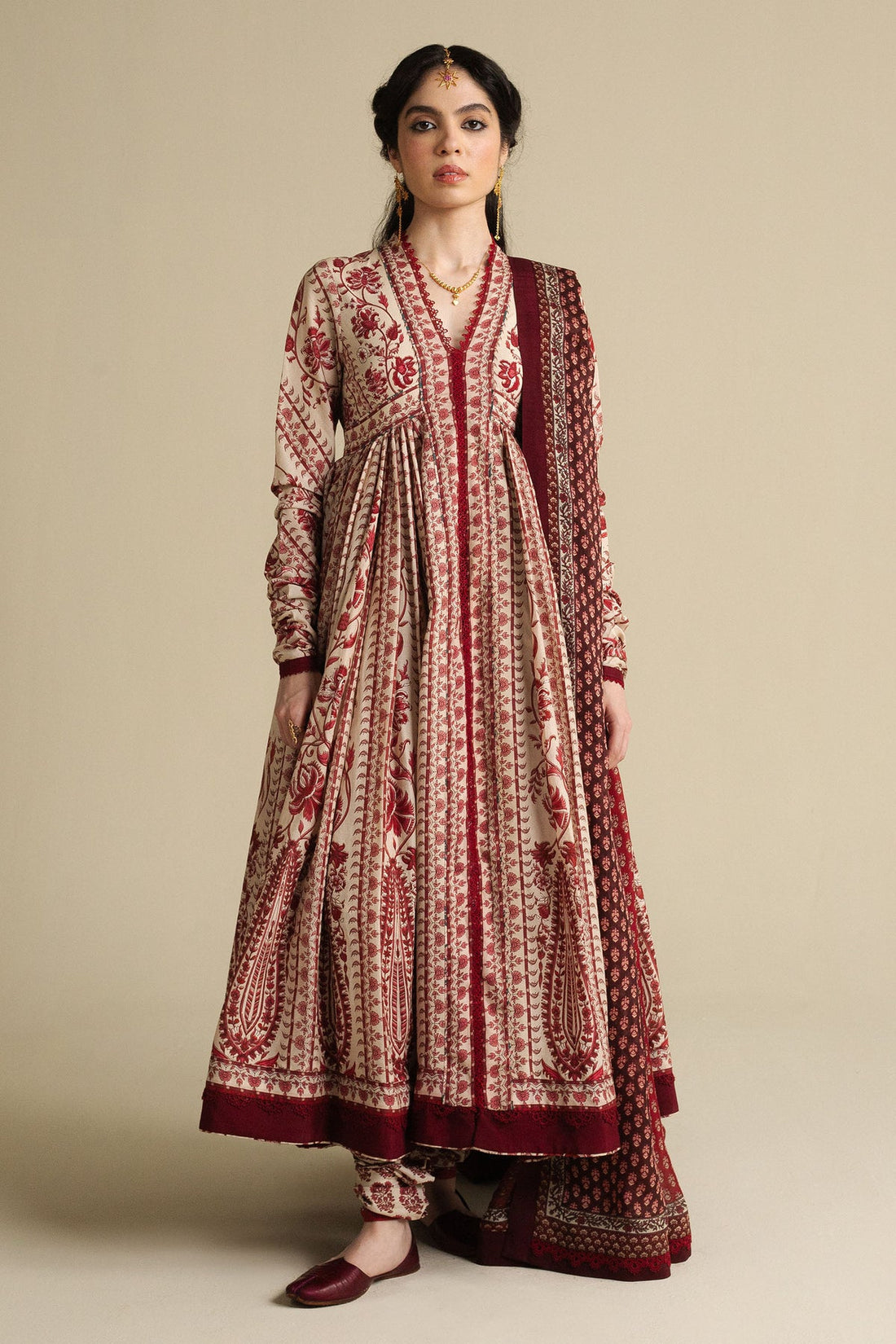 Zara Shahjahan | Anarkali 2025 | Kashmiri - Ladies Clothes - Maria Faisal
