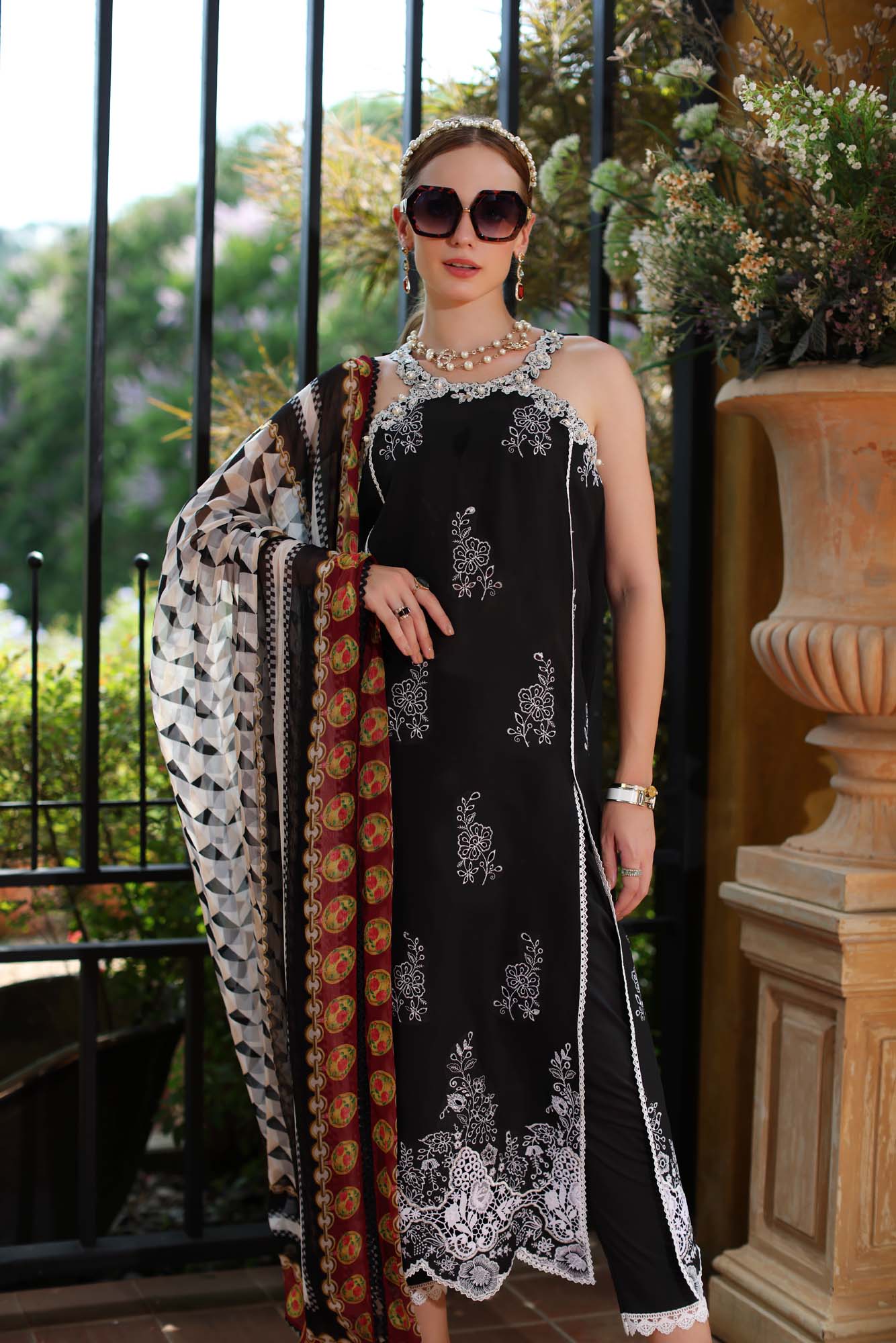 Noor by Saadia Asad | Eid Luxe Printkari 24 | D6 - Maria Faisal