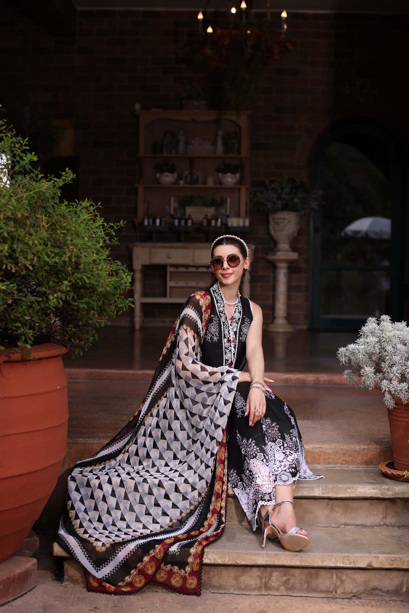 Noor by Saadia Asad | Eid Luxe Printkari 24 | D6 - Maria Faisal
