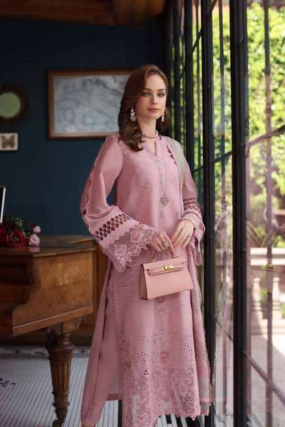 Noor by Saadia Asad | Eid Luxury Schiffli Laserkari 25 | D3- Blush Pink by Maria Faisal - Registered Vendor of : Noor by Saadia Asad - type : Ladies Clothes - 100% original wedding dresses