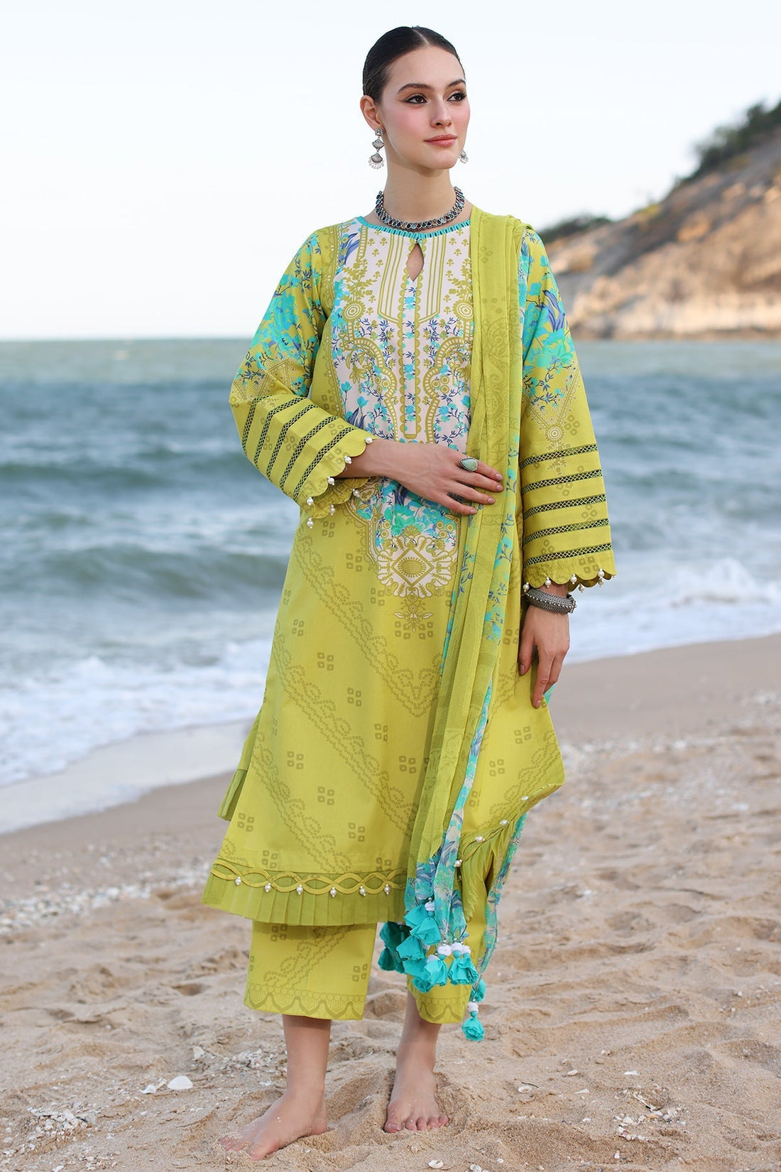 Charizma | C Prints Vol 6 | CP4-48 - Designer Dress with Intricate embroidery and embellishments. Shop elegent wedding dress at Maria Faisal.