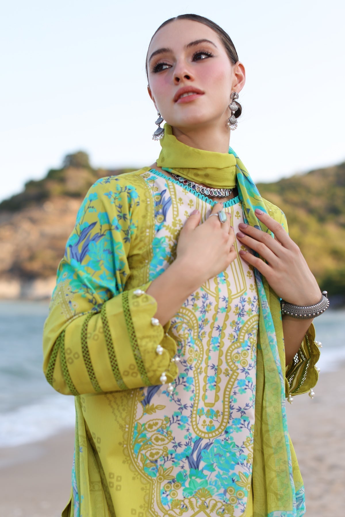 Charizma | C Prints Vol 6 | CP4-48 - Designer Dress with Intricate embroidery and embellishments. Shop elegent wedding dress at Maria Faisal.