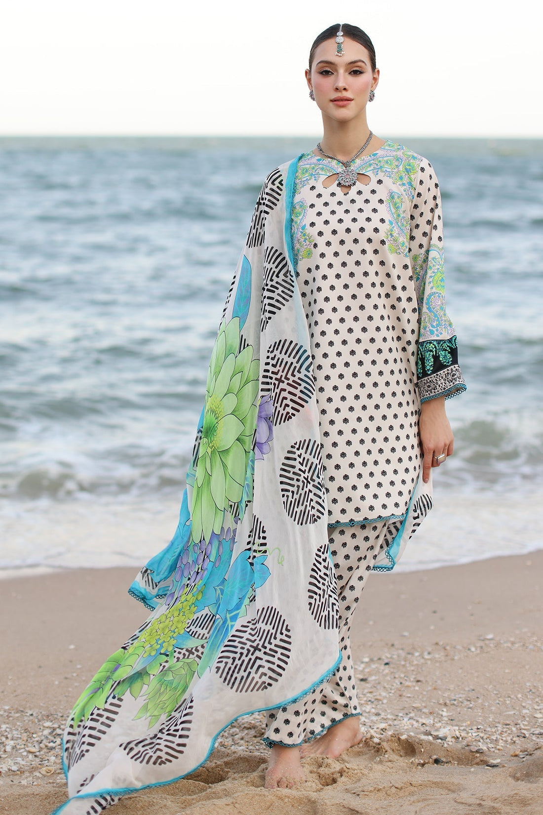 Charizma | C Prints Vol 6 | CP4-50 - Designer Dress with Intricate embroidery and embellishments. Shop elegent wedding dress at Maria Faisal.