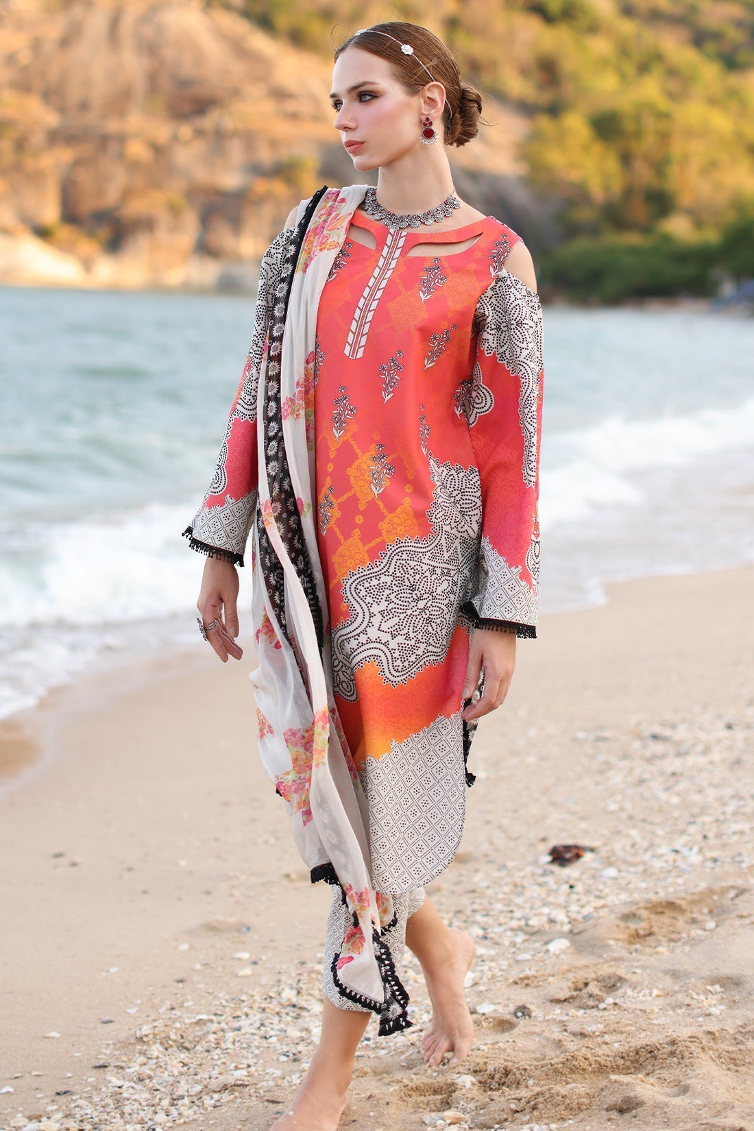 Charizma | C Prints Vol 6 | CP4-49 - Designer Dress with Intricate embroidery and embellishments. Shop elegent wedding dress at Maria Faisal.