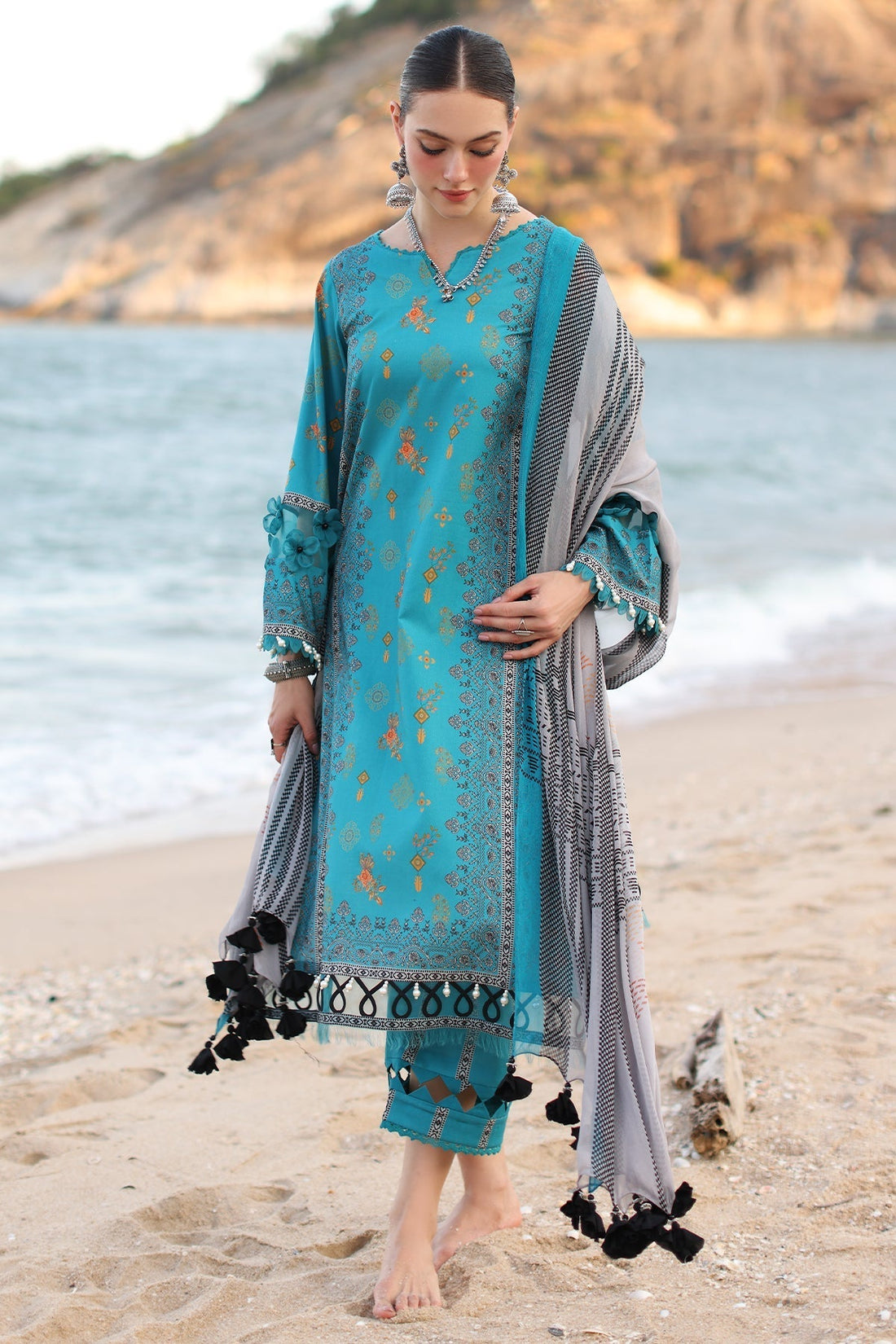 Charizma | C Prints Vol 6 | CP4-51 - Designer Dress with Intricate embroidery and embellishments. Shop elegent wedding dress at Maria Faisal.