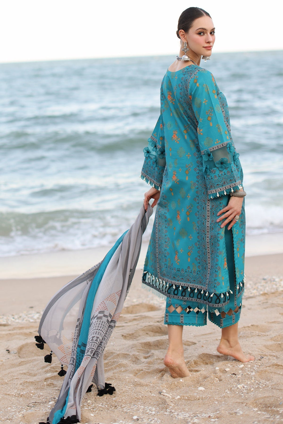 Charizma | C Prints Vol 6 | CP4-51 - Designer Dress with Intricate embroidery and embellishments. Shop elegent wedding dress at Maria Faisal.