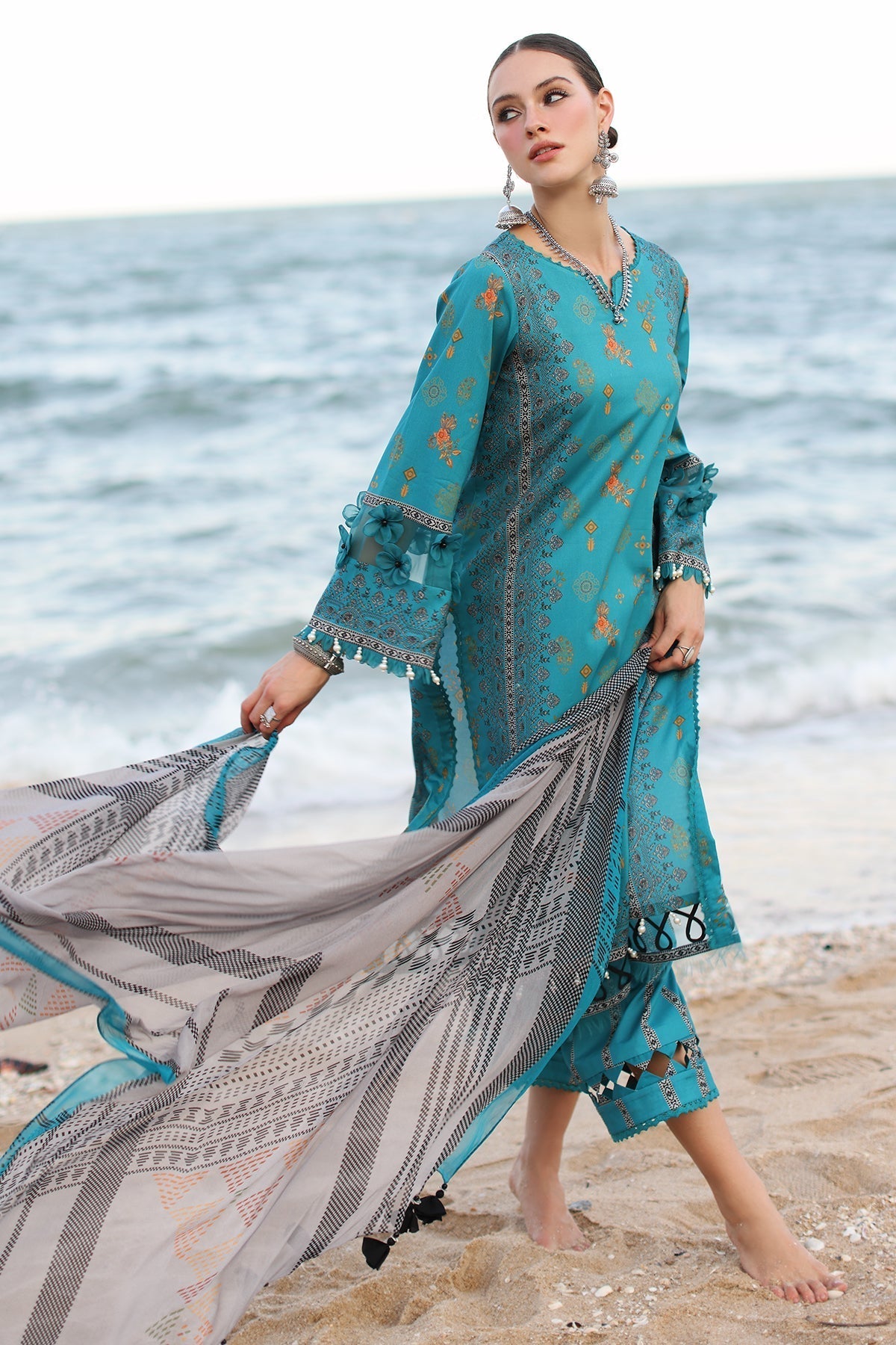 Charizma | C Prints Vol 6 | CP4-51 - Designer Dress with Intricate embroidery and embellishments. Shop elegent wedding dress at Maria Faisal.