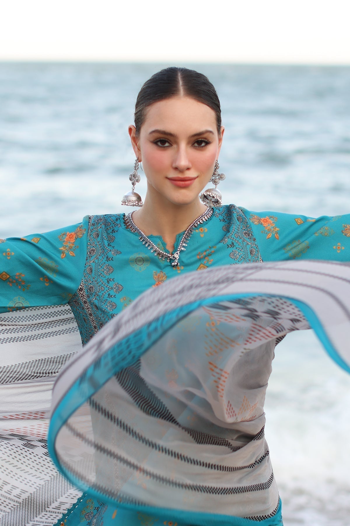 Charizma | C Prints Vol 6 | CP4-51 - Designer Dress with Intricate embroidery and embellishments. Shop elegent wedding dress at Maria Faisal.